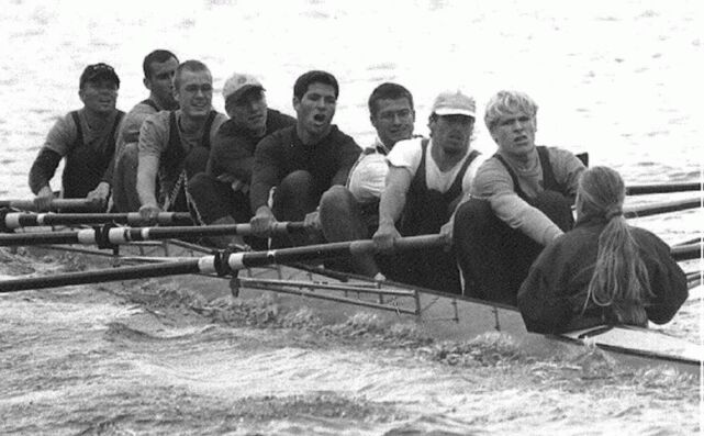 The eight in action (2000 in Schweinfurt).